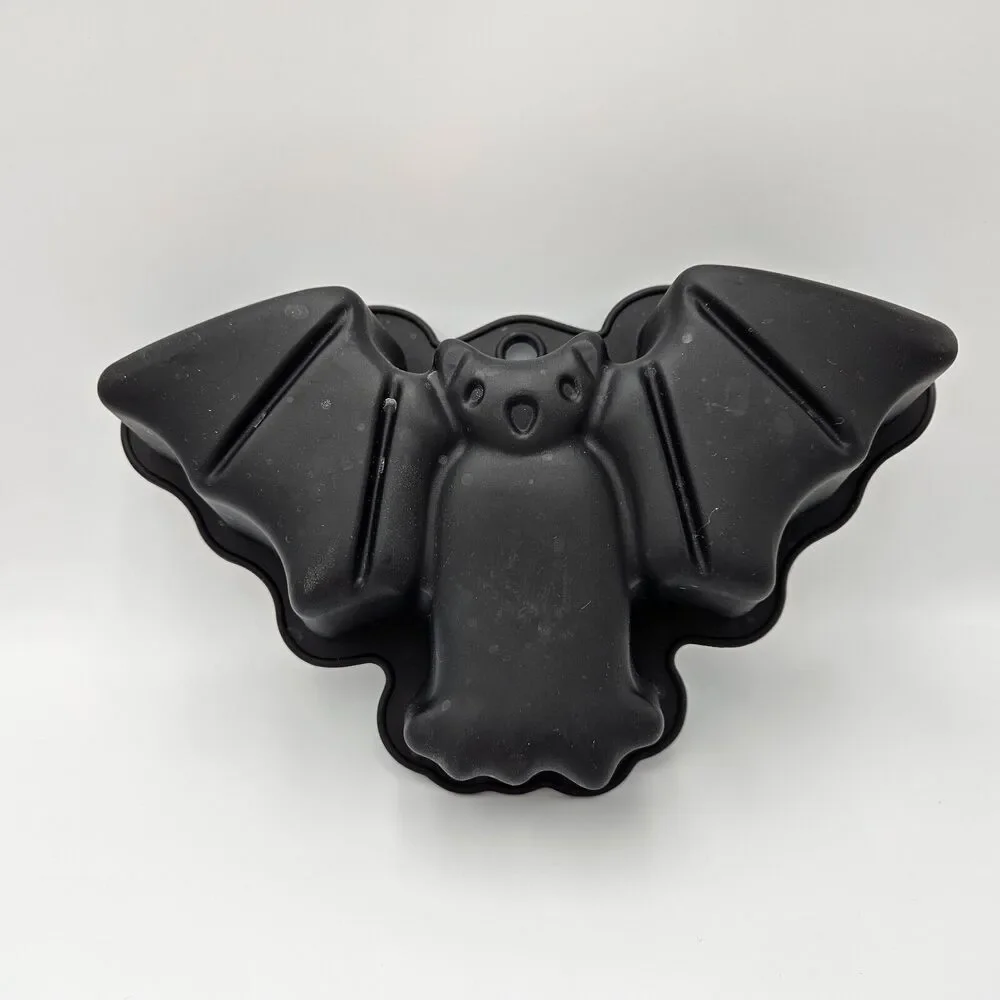 Halloween Bat and Pumpkin Silicon Mold Baking‎ Set Of 2